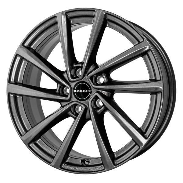 Komplette vinterhjul til Volkswagen T-Roc med Borbet V 18"